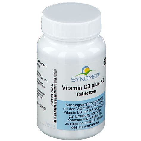 synomed vitamin d3 plus k2 60 st shop apotheke at