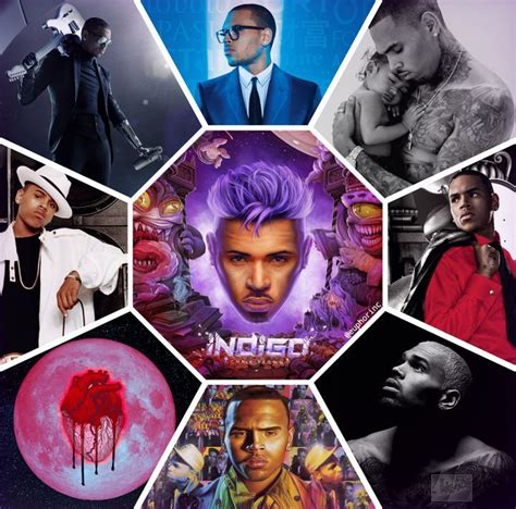Chris Brown Albums Collage Euphorinc Art Chris Brown Wallpaper