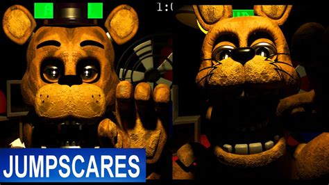 Fnaf The Night At Fredbears All Jumpscares Youtube