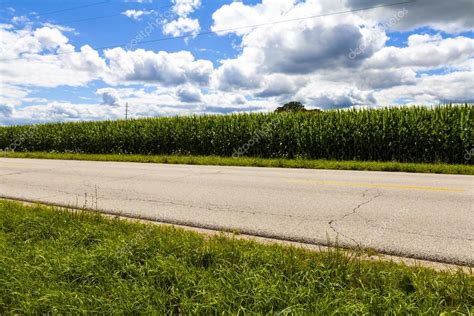 American Country Road Side View Stock Photo By ©maxym 31848127