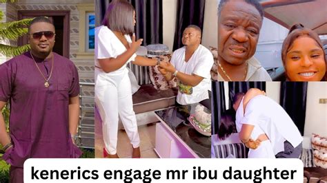 Nollywood Actor Ken Erics Engaged Ladyjasmine Mr Ibu Daughter Youtube