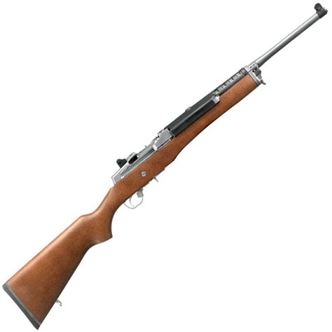 Ruger Mini 14 Ranch 5 56mm Nato 18 5in Stainless Wood Semi Automatic Modern Sporting Rifle 5 1