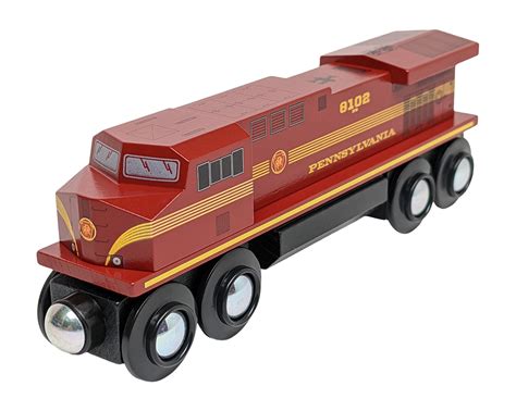 Pennsylvania Railroad Diesel Locomotive Wooden Train Choo Choo Track
