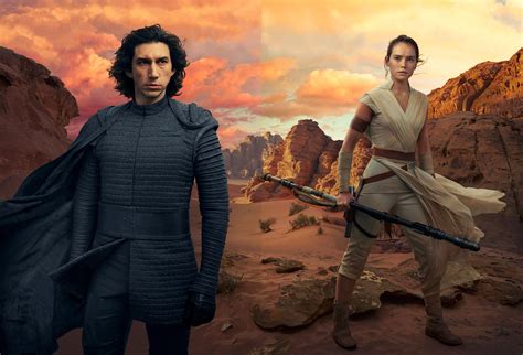 Kylo Ren And Rey In Star Wars The Rise Of Skywalker Wallpaper Hd