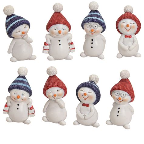 640 x 490 jpeg 52kb. Schneemann lustig blau rote Mützen 5cm 8-fach Set Winter NEU
