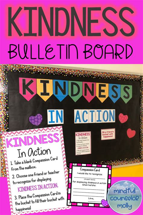 Kindness In Action Bulletin Board Valentines Day And Kindness Activity