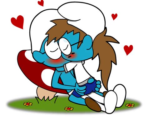 Commission Smurf Love By Sageroot On Deviantart