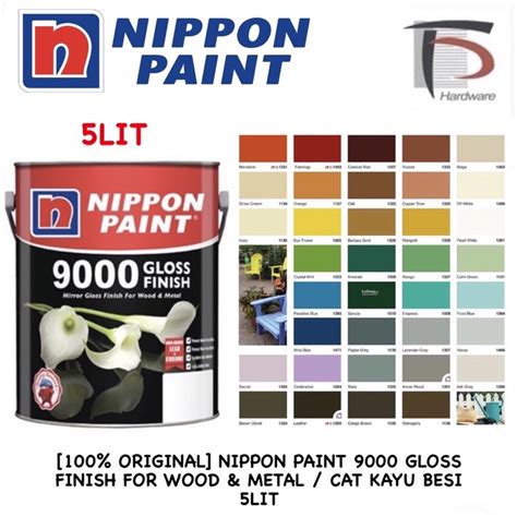 100 Original Nippon Paint 9000 Gloss Finish For Wood And Metal Cat