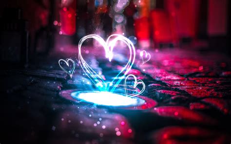 Neon Heart Wallpapers Top Free Neon Heart Backgrounds Wallpaperaccess