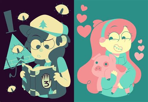 Dipper And Mabel Palettes Dipper And Mabel Gravity Falls Gravity