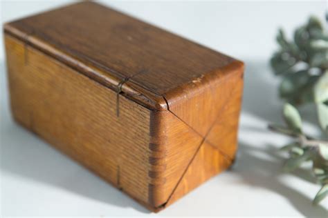 Vintage Wood Box 1800s Folding Vintage Sewing Machine Parts Finger