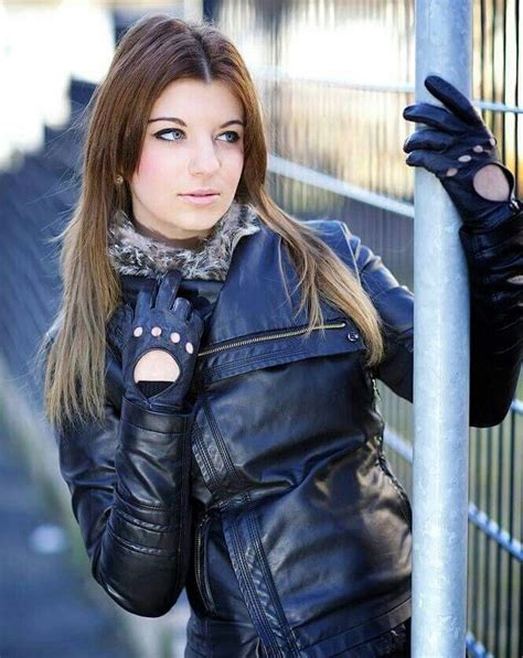 Long Leather Coat Black Leather Gloves Black Faux Leather Leather Fashion Leather Jackets