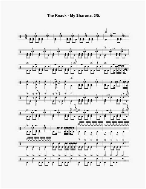 The Knack My Sharona Partituras Teoría Musical Musica
