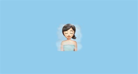 🧖🏻‍♀️ Woman In Steamy Room Light Skin Tone Emoji On Whatsapp 223272