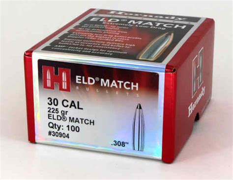Hornady Eld Match Bullets 30 Caliber 225 Grain Sample Pack