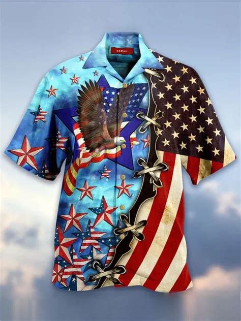 Eagle American Flag Hawaiian Shirt 2 Owl Ohh Hawaii Shirts With