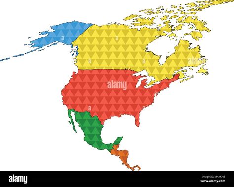 Political Map Of North America Hi Res Stock Photography And Images Alamy