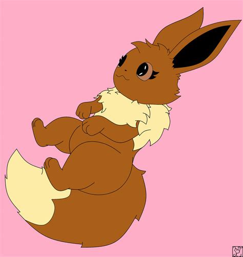 Laying Eevee Female By Mlgpirate01 On Deviantart