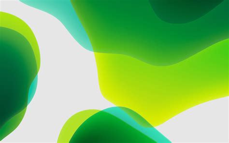 Download Wallpapers Green Abstract Waves Abstract Art