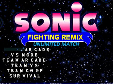 Full Game Wip Sonic Fighting Remix Unlimited Match