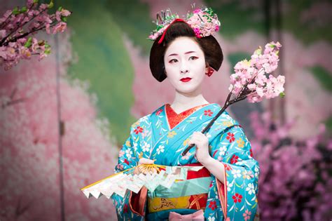 Wallpaper Japan Cherry Blossom Pink Kimono Happiness Spring