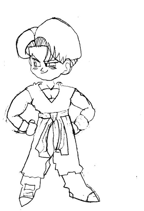 With the new dragonball evolution movie being out in the theaters, i figu. My1st Ever Kid Trunks Drawing by Nintendoisforme on DeviantArt