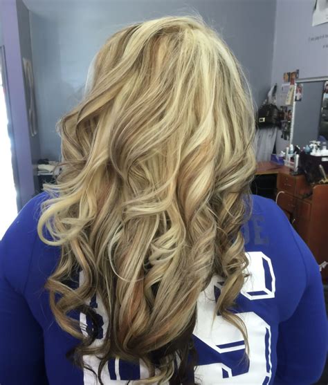 Achieve this by settling for a golden brown shade and add subtle highlights of light golden blonde. Golden blonde hair, heavy light blonde highlight, with ...
