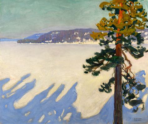 AKSELI GALLEN-KALLELA | Lake Ruovesi in Winter | 19th Century European ...