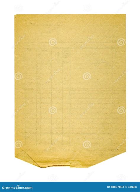 Old Ancient Crumpled Paper Isolated Stock Image Image Of Parchment