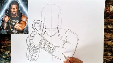 How To Draw Roman Reigns Wwe Roman Reigns Drawing Wwe Roman