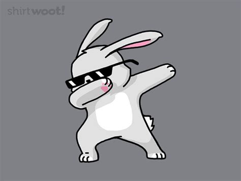 Dabbing Bunny - $8.00 + $5 standard shipping from Woot! | Day of the Shirt