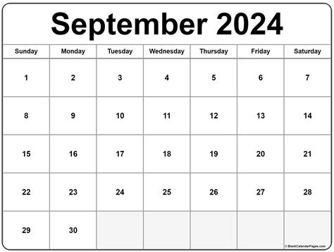 Printable Monthly Calendar 2024 September Ashia Callida