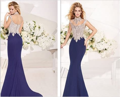 Best Design Elegant Fashion Sex Lace Applique Evening Dress Wedding