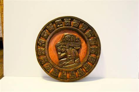 Carved Wooden Haab Calendar Mayan Solar Calendar Haab Carved Etsy