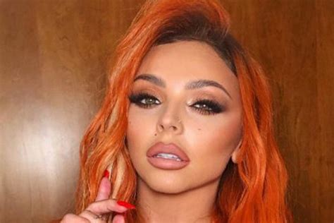 Jesy Nelson Reveals Orange Hair Transformation As She Strips To Her Bra For Steamy Snaps The