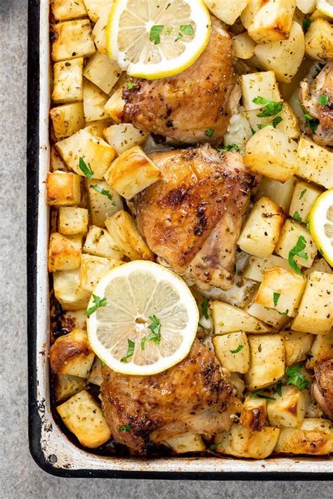 easy baked greek chicken and potatoes simply delicious recipe greek chicken and potatoes