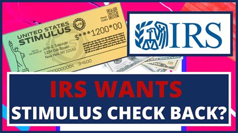 Irs Wants Stimulus Check Back Stimulus Check Update Youtube
