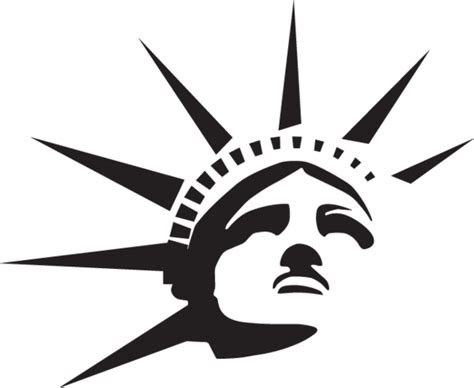 291GA - Statue of Liberty head and crown | Statue of liberty tattoo, Statue of liberty drawing, Art