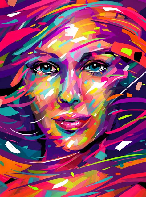 Free Photo Abstract Portrait Abstract Faces Paint Free Download