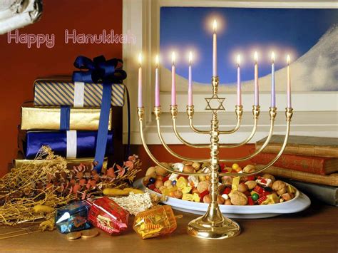 Hanukkah Jewish Festival Holiday Candelabrum Candle Menorah