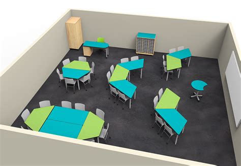Elo Trapezoid Table Collaborative Classroom Furniture Wb Manufacturing
