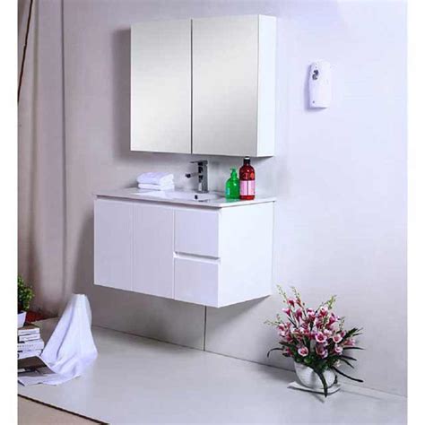 Best Bm Bathroom Vanity Cabinet 900mm 2 Doors 2 Drawers Gloss White
