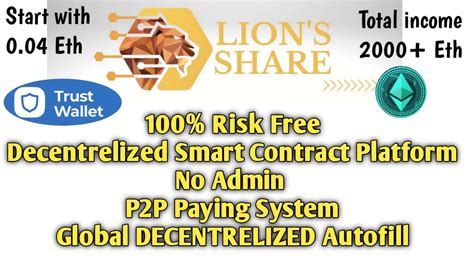 Lions Share New Decentrelized Smart Contract Platform Start With 0