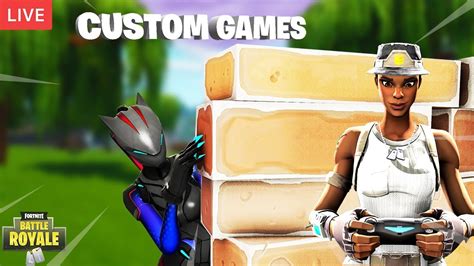 🔴live Fortnite Custom Games Stream7giveaway In Custom Skin Match