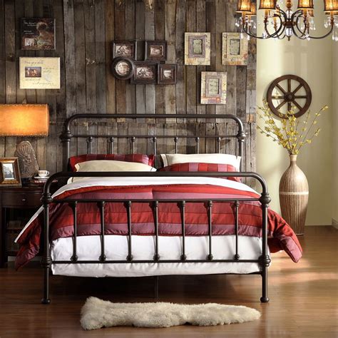 Giselle Antique Dark Bronze Iron Metal Bed By Inspire Q Classic Bed