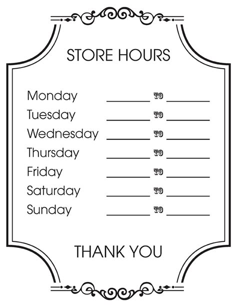 [View 18+] 32+ Business Hours Sign Template Free Png PNG