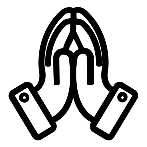 Tangan Berdoa Maaf Gratis Ikon Dari Hand Outline