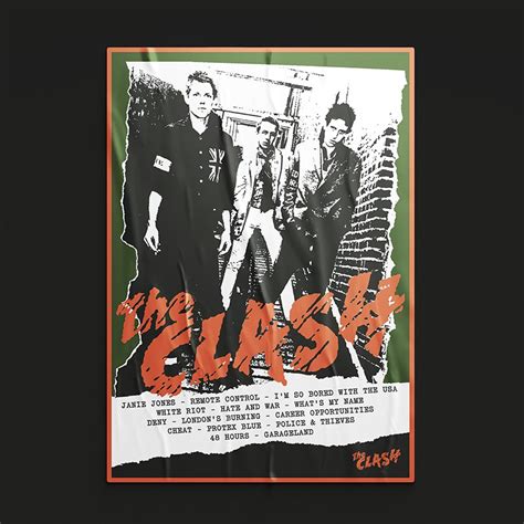Poster The Clash Tamanho A3 Shopee Brasil
