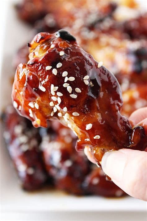 Brush chicken with the sauce. Honey Baked Teriyaki Chicken Wings - Handle the Heat