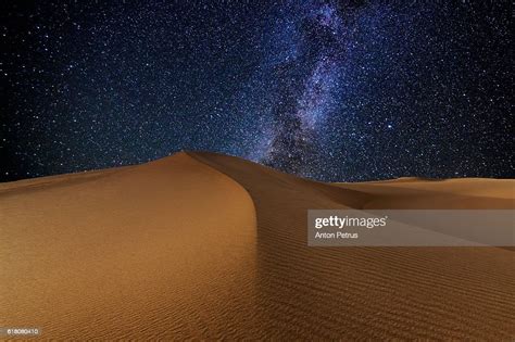 Starry Night In The Desert High Res Stock Photo Getty Images